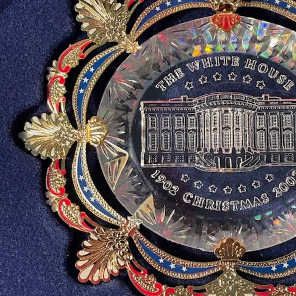 2002 White House Christmas Ornament The East Room in 1902 IOB